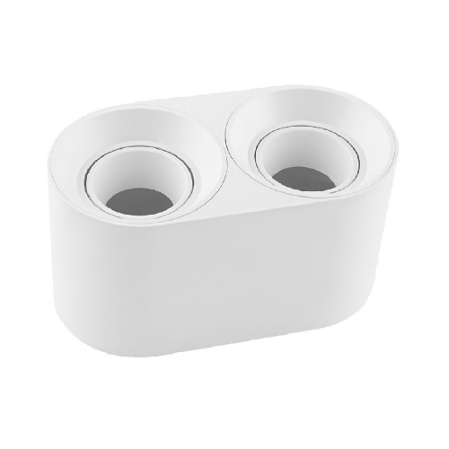 APLIQUE PLASTICO 2x GU10 18,5x9,5x10CM BLANCO